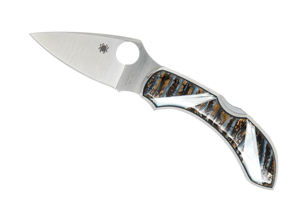 Mammoth Tooth Natural & Mother of Pearl - Spyderco Dragonfly