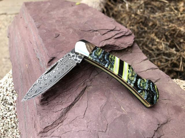  Large chef knife VG10 damascus chef knives turquoise knife  gemstone composite handles, kitchen knives : Handmade Products