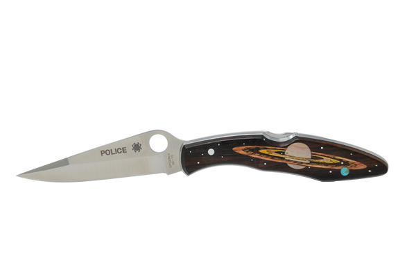 Spyderco Police model-Plain Blade- "The Earthling"