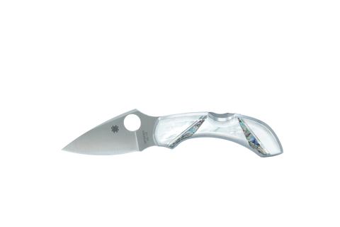 Spyderco Dragonfly- Plain Blade Mother of Pearl and Abalone