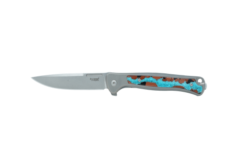 Lion Steel Skinny Titanium with Vein Turquoise