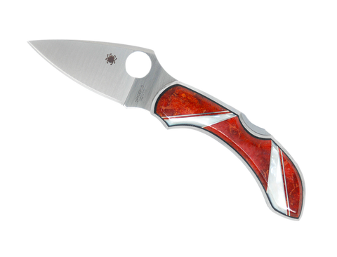 Coral & Mother of Pearl - Spyderco Dragonfly