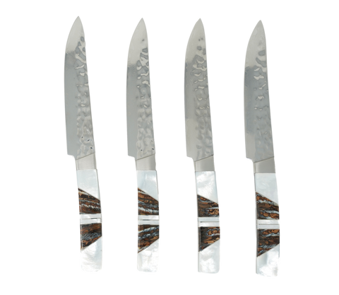 Mother of Pearl - Woolly Mammoth Tooth- Steak Knife Set