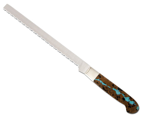 Vein Turquoise Collection Bread Knife